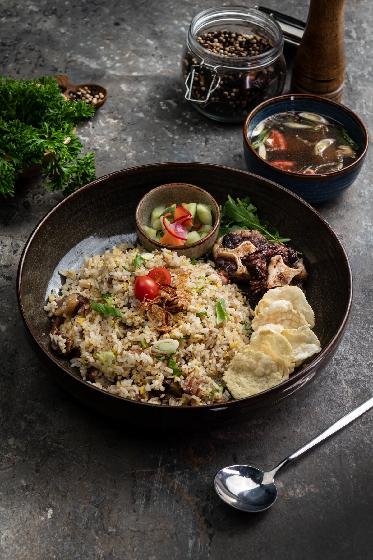 Kampung Style Oxtail Fried Rice